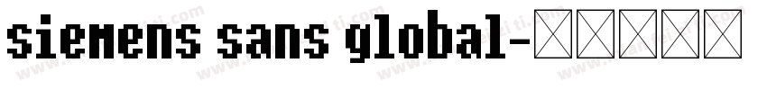 siemens sans global字体转换